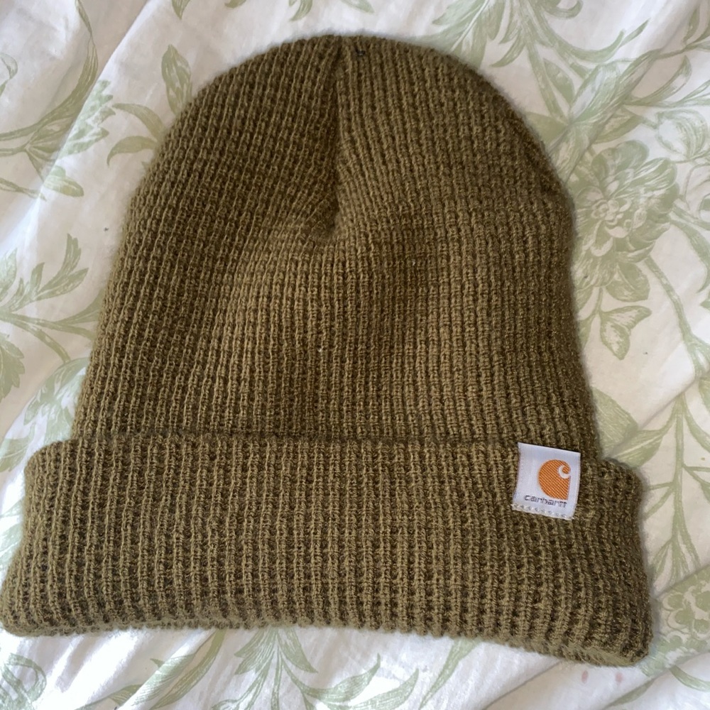 Olive Green Carhartt Beanie